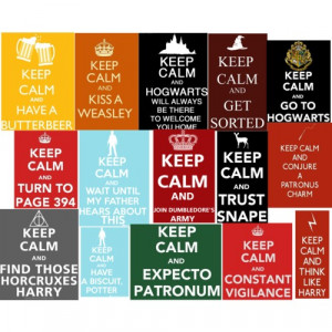 Keep Calm Harry Potter Quotes