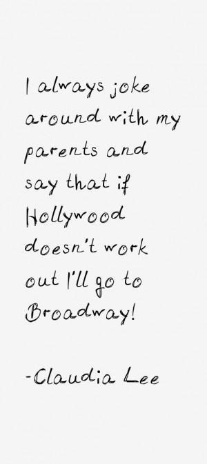 Claudia Lee Quotes & Sayings