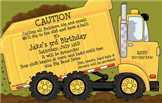 construction invitation 1 Construction Party Invitations