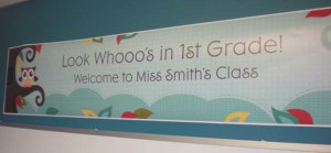 This Year, Welcome Your Students with a Personalized Classroom Banner!