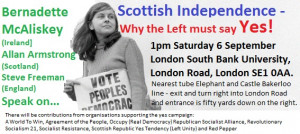 ... Socialist Alliance to show their support for those voting for Scottish