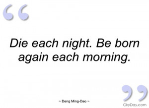 die each night deng ming-dao