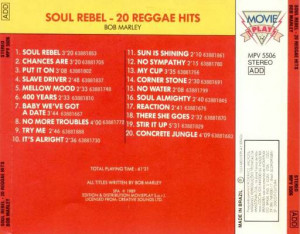 Bob Marley Soul Rebel Regg
