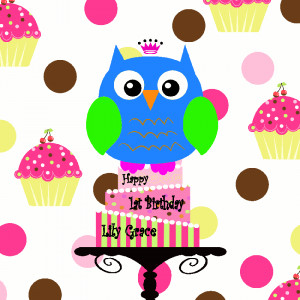 Birthday Owls And Cupcakes
