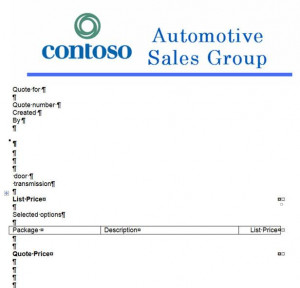 ... Office Business Application Part 2 – Generating Automobile Quotes
