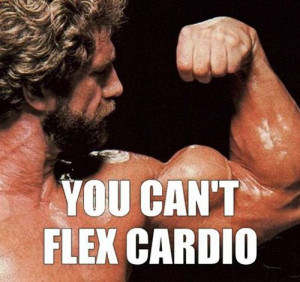 You can't flex cardio - gym meme