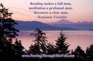 Meditation Quote Benjamin Franklin