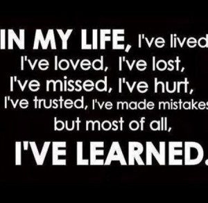 ve learned! 