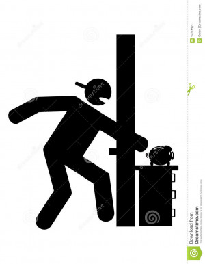 Graphic burglar stealing money from a piggy bank.