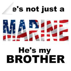 Marine - My Brother Wall Decal