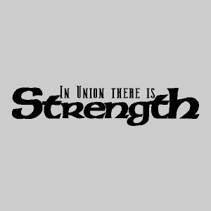 in union there is strength wall decals wall quotes wall words wall ...