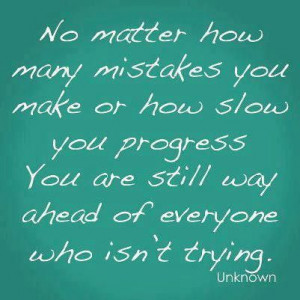 mistakes #progress #trying #quote