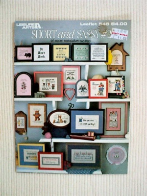 Vintage - Short and Sassy Miniature Sayings - Cross Stitch Patterns ...