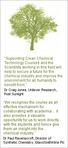 Masters Course in Green Chemistry & Sustainable Industrial Technology