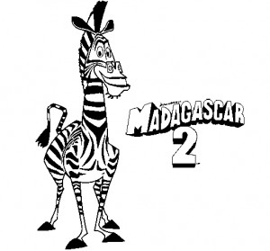 marti madagascar colouring pages