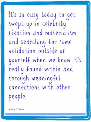 Materialism and Celebrity Fixation