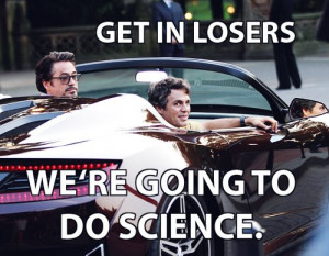 tony stark The Avengers bruce banner science bros