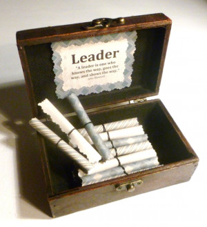 Boss Scroll Box, Inspirational Leadership Quotes in Wood Chest, Unique ...