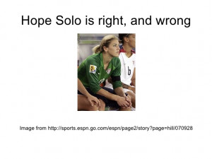 soccer quotes hope solo see hope solos twitter feed soccer quotes hope ...
