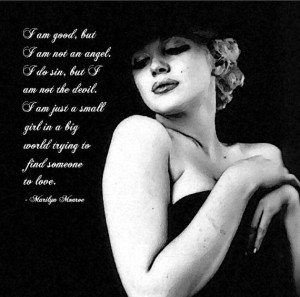 Canvas Wall Art Marilyn Monroe quote on Love by loristclair, $55.00
