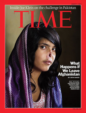Portrait of Aisha, 18, who was sentenced by a Taliban commander to ...