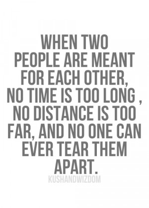 ... love, but no it was not true love, or else we would still be together
