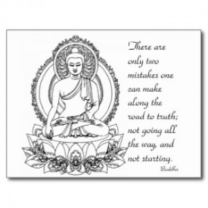 Siddhartha Gautama Buddha ~ Road Quote Postcards by ZazzleDazzles