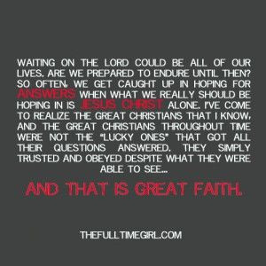 Why?” ….and other questions I don’t have the answer for.