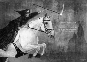 ... Death and his horse, Binky