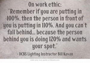 Work Ethic Quote #FullSailDCBS #filmmaking #cinematography #Quote
