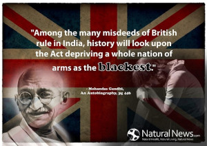 ... Gandhi quote with its readers on the popular social networking site