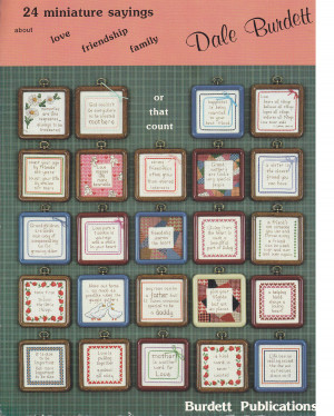 Miniature-Sayings-that-Count-Cross-Stitch-Book-DB-59-by-Dale-Burdett ...
