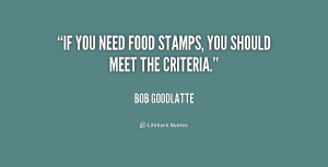 Food Stamps Quotes