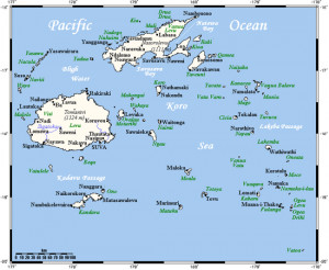 fiji closeup map not included ceva i ra in the southwest and rotuma in ...