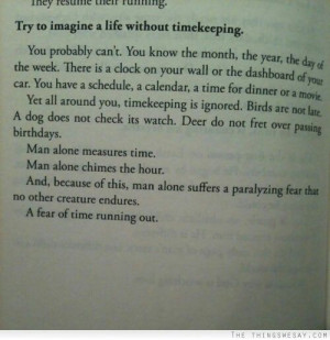 fear of time running out
