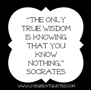Socrates Quotes On Wisdom Wisdom
