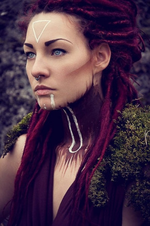 eyes dreads Redhead dreamer dreadlocks tribal dmt septum Spiritual ...