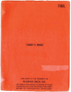 Zandy 39 s Bride Original screenplay for the 1974 film signed by Marc