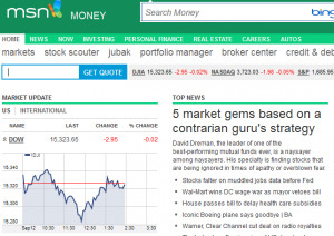 ... to Stock quotes, financial tools, news and analysis - MSN Money
