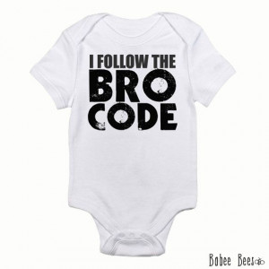 Follow the Bro Code, Funny Baby Boy Bodysuit, Toddler T Shirt on ...