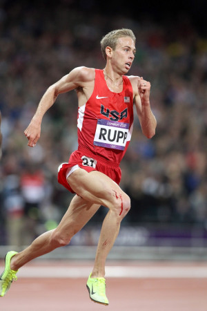 Galen Rupp running 10k in Olympics. First medal in a distance event ...