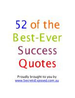 52 Best Ever Success Quotes- Success Quotation Ebook Download- all ...