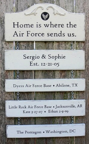 Wood Signs. MILITARY FAMILY KEEPSAKE Signs. Include Quote, Family ...