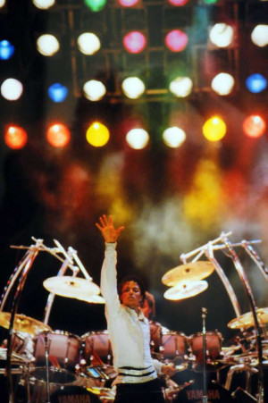 ... Michael Jackson performing at the Gator Bowl in Jacksonville in 1984