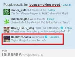Wiz Khalifa loves smoking weed...