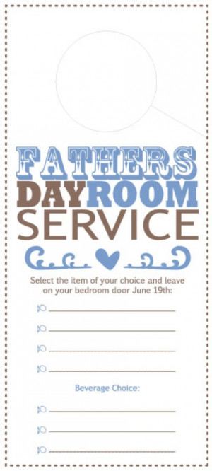 ... by letting him order Room Service {printable} @ Seven Thirty-Three