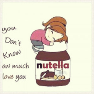 ... tags for this image include: love, nutella, cute, pretty and sweet
