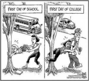 First day of School and First day of College –English Jokes
