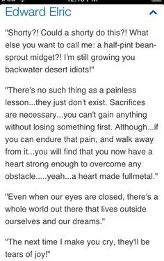 Fullmetal Alchemist Brotherhood Quotes Equivalent Exchange ~ Ways to ...