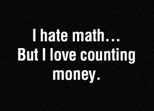 hate math..
